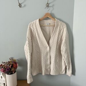 Sunday Best Cream Cable Knit Cardigan